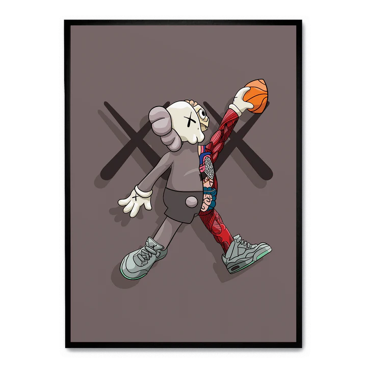 Kaws košarkarski plakat