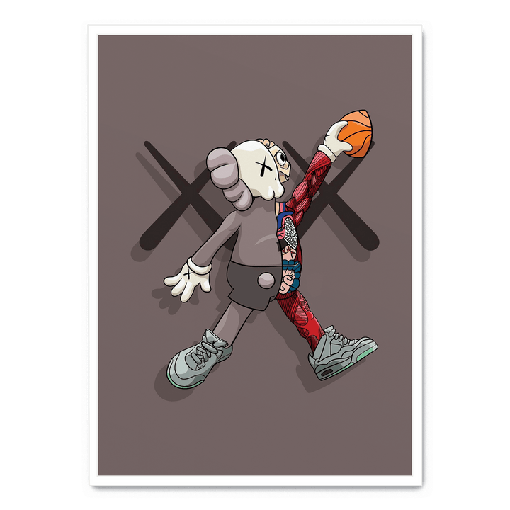 Kaws košarkarski plakat
